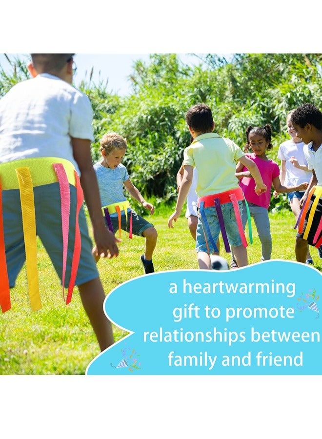 ShebSheb 4 Pcs Catch Tail Game Belt Field Games Carnival Yard Games for Kids Adults Field Day Camping Family Birthday Outdoor Activities - Image 4