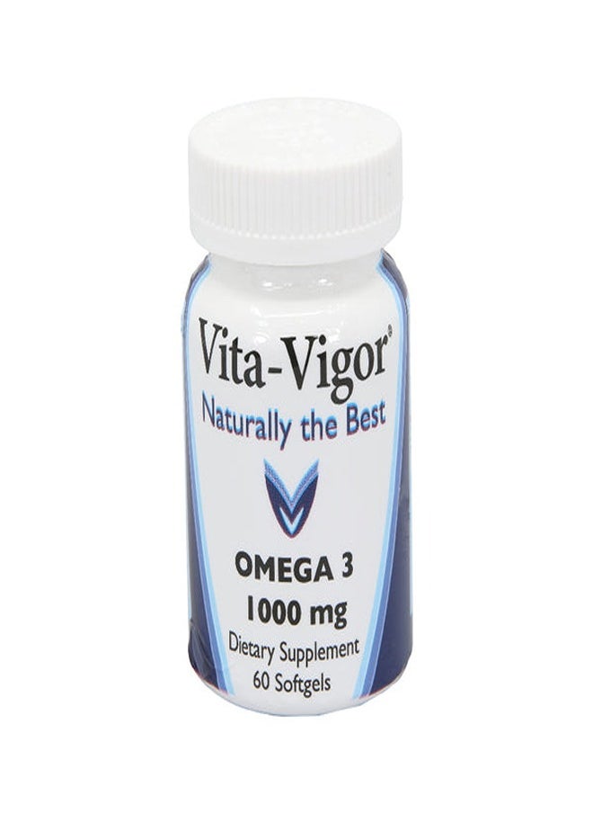 Vita-Vigor Vita-Vigor Omega-3 1000mg, 60 Softgels 