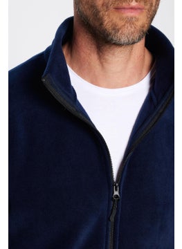 Standard Fit Full Zipper Non-Pilling Cold-Proof Navy Blue Stand-up Collar Fleece Sweatshirt - pzsku/ZDEF4CE647E17E323FCAFZ/45/_/1734372699/540065e1-a1a1-4874-8106-3c7e1e4ea2f8