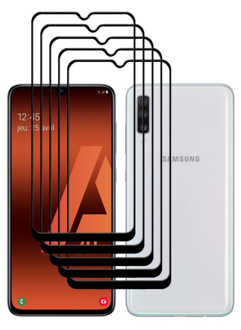 ACLIX 5 Pieces Antistatic ESD Dustproof Premium Quality High Definition Tempered Glass Screen Protector Designed For Samsung Galaxy A70 - Image 1