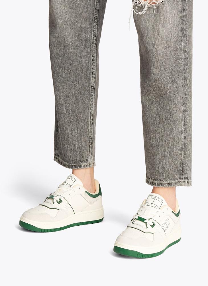 TOMMY JEANS - Retro Lace Up Low Top Sneakers - Image 1