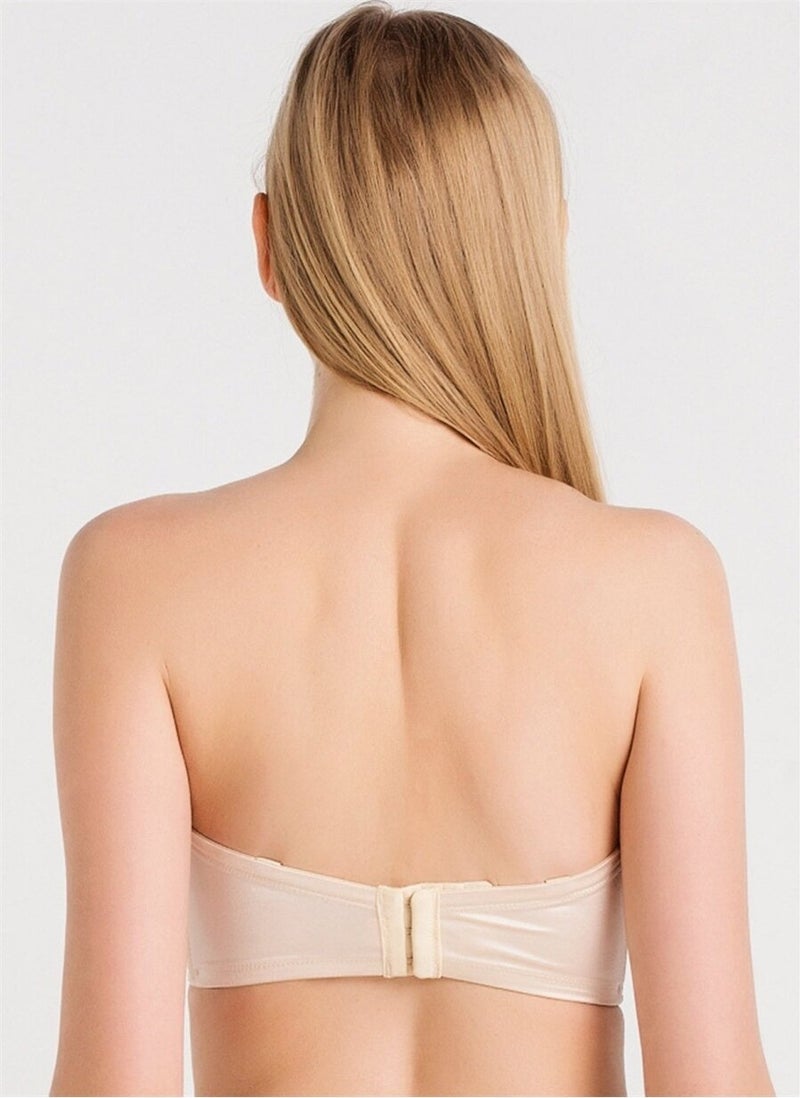 Magic Form 7038 Plain Fabric Large Size Thin Sponge Strapless Bra  - Image 2