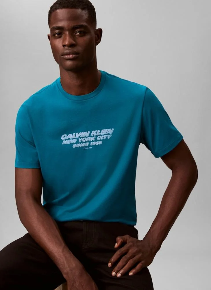 كالفن كلاين Graphic Crew Neck T-Shirt