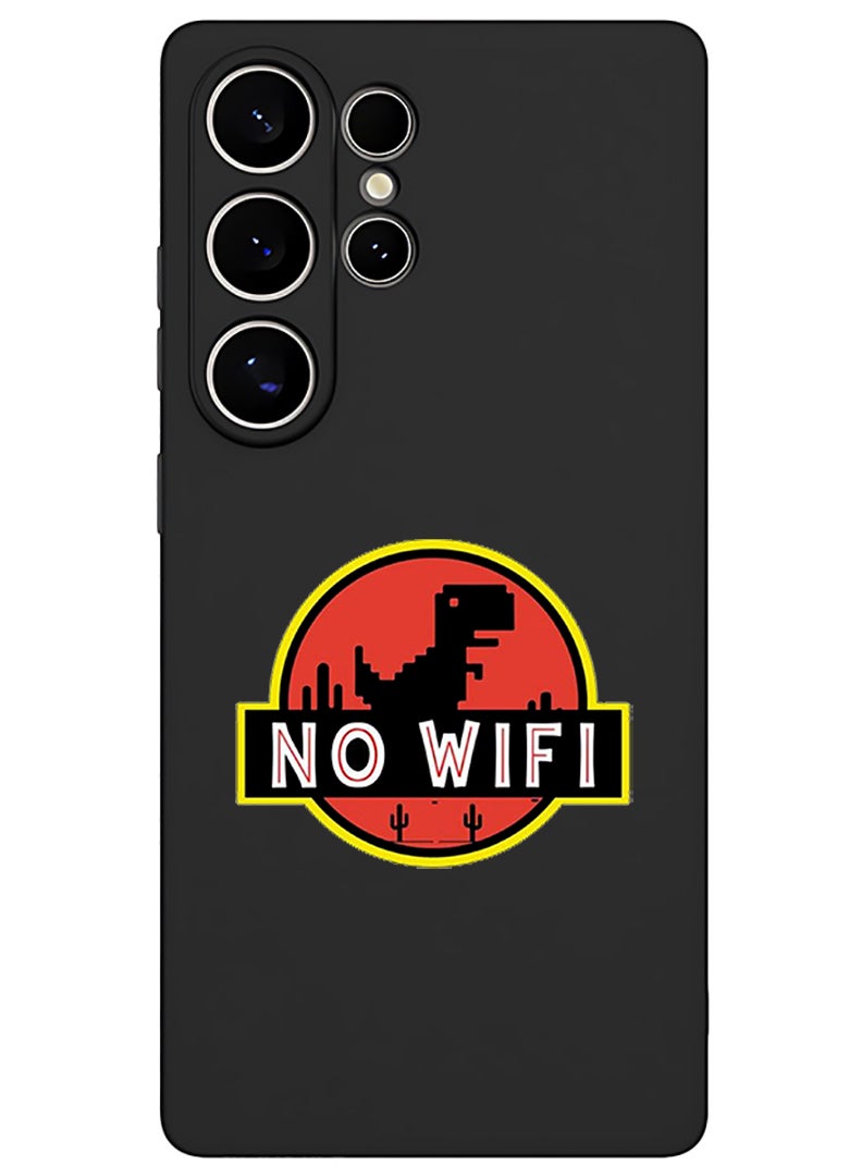 Theodor Protective Slim Fit Case Liquid Silicone Cover with Full Body Protection Anti-Scratch Shockproof Case For Samsung Galaxy S25 Ultra (Black) - No wifi - Image 1