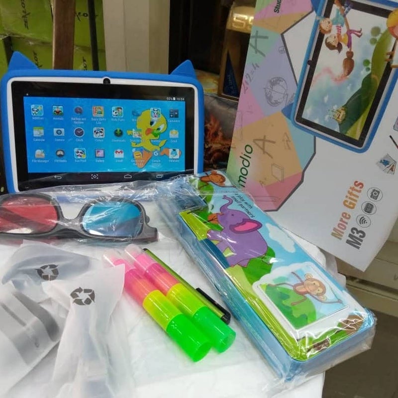 modio M3 - 7-inch 16GB/1GB Kids Study Tablet - Blue - Image 2