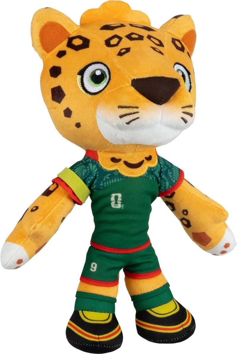 Jazwares FIFA® World Cup 2026 Mexico 8-Inch Plush - Official Zayu The Jaguar Mascot with Green Uniform, Soft Collectible Toy for Fans - Ages 3+ - Image 5