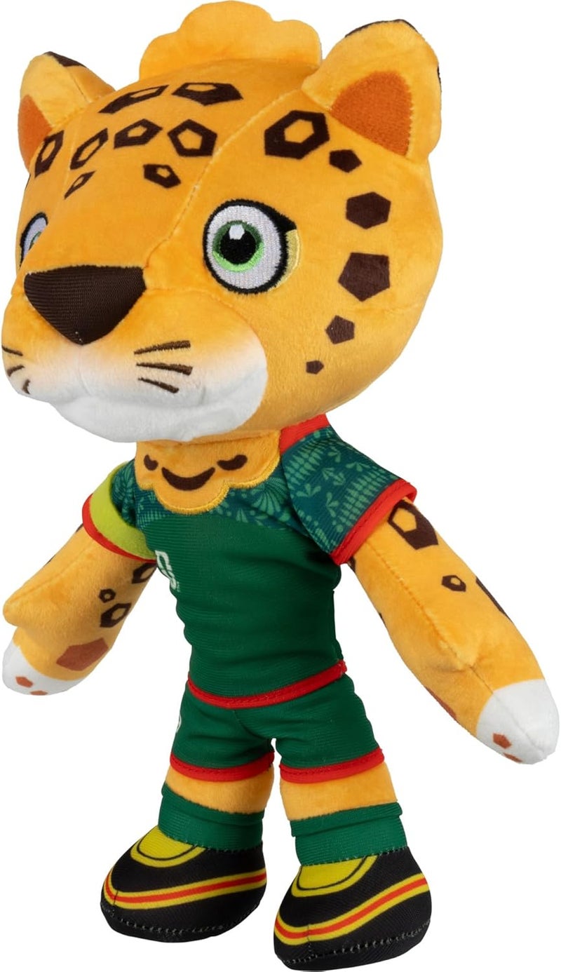Jazwares FIFA® World Cup 2026 Mexico 8-Inch Plush - Official Zayu The Jaguar Mascot with Green Uniform, Soft Collectible Toy for Fans - Ages 3+ - Image 3