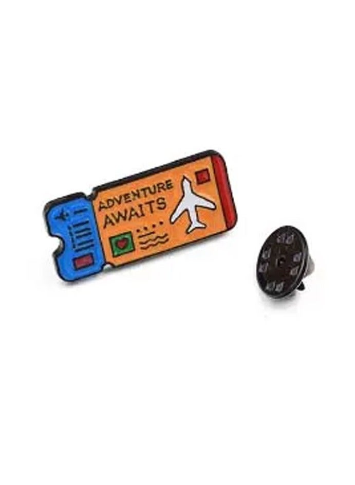 Distinctive and elegant unisex brooch with airline ticket design wonderful accessory suitable for bags and clothes and beautiful gift - Image 2