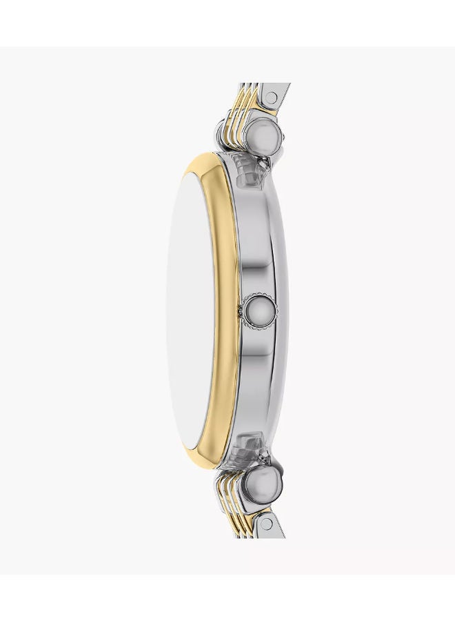 فوسيل Women Stainless Steel Analog Wrist Watch ES5450SET with Silver-Tone Stainless Steel Multi-Link Bracelet - Image 4