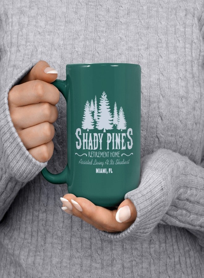Artisan Owl Shady Pines Retirement Home Mug - 15oz Coffee Tea Cup - Funny Gift for Seniors, Golden Girls Fans, Nursing Home Residents & Caregivers (Green) - Image 3
