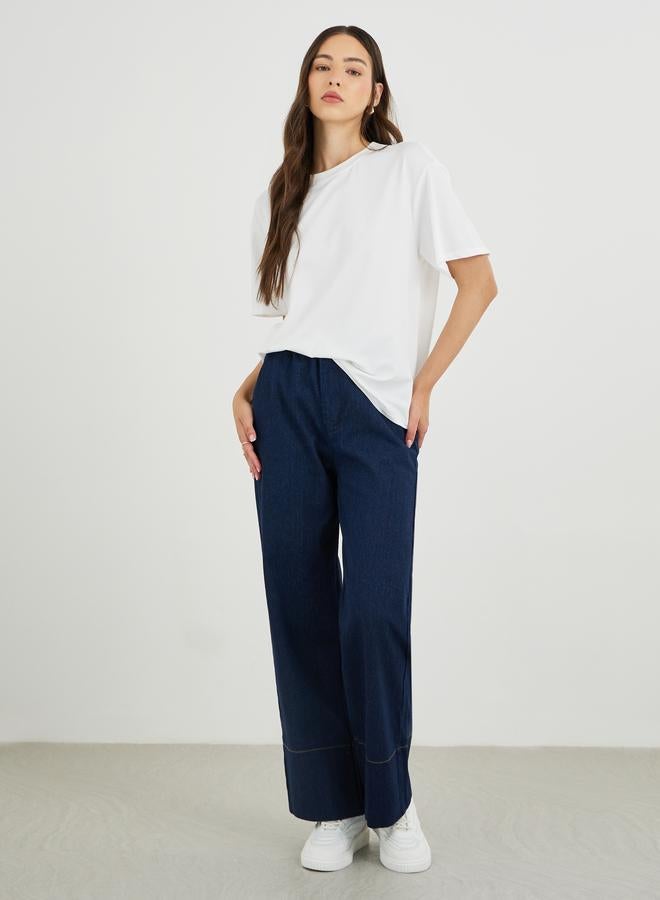 Take Two Women White Graphic Print Oversized T-Shirt - Image 2