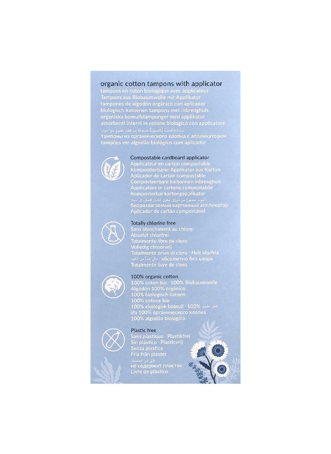 NATRACARE Natracare, Organic Cotton Tampons with Applicator, Super, 16 Tampons  - Image 2