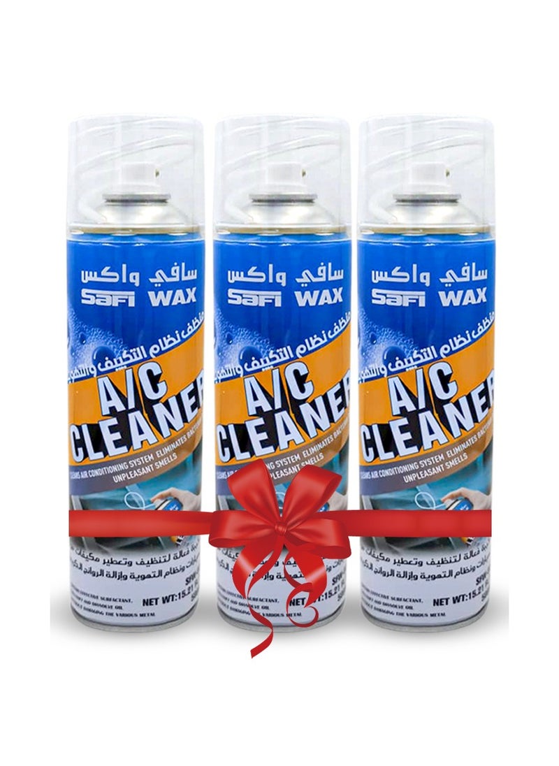Safi WAX Combo Offer - Buy 3PC Car Foaming Air Conditioner Cleaner Safi Wax 500 ml  - Image 1