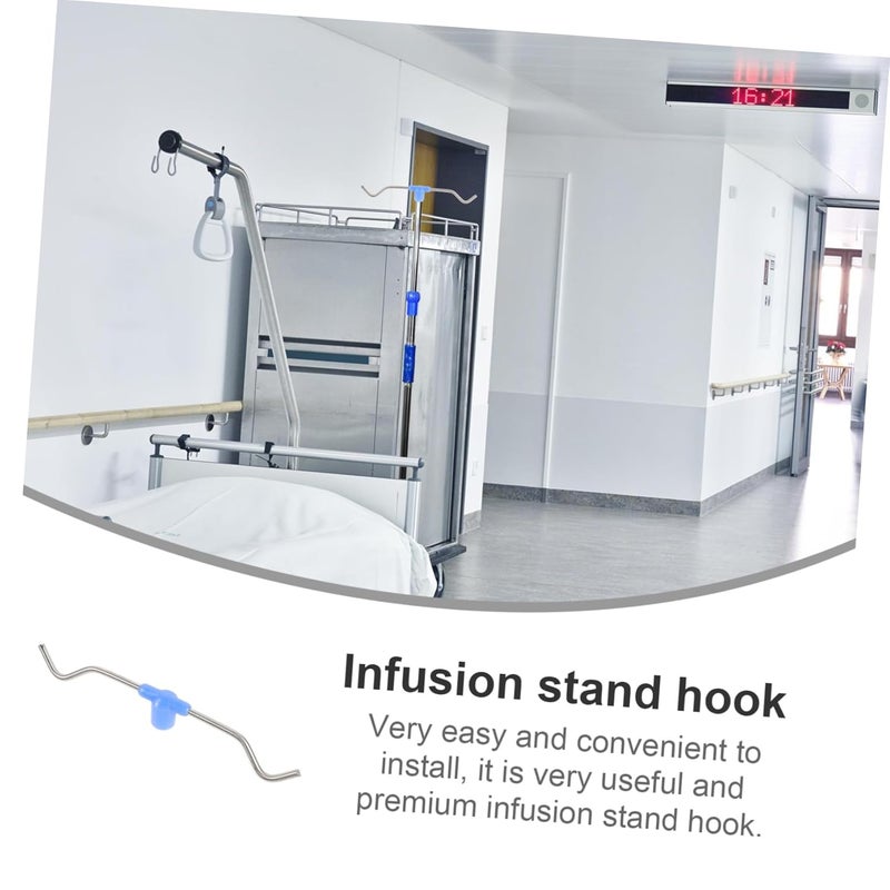 Infusion Stand Hook Rack Hook for Infusion Poles Portable Clinic Hospital Accessory Simple Design for -Term Use Support - Image 5
