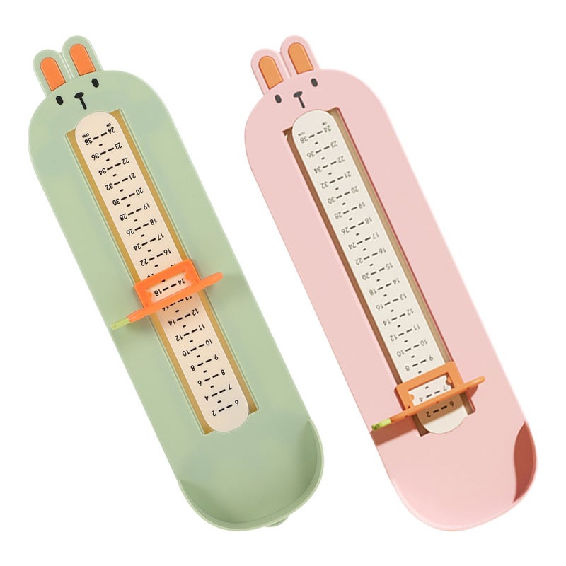 2pcs Kids Foot Measuring Device Shoe Size Measurement Tool Measurer Feet Measuring Ruler For Infant Baby Toddler Children Foot Gauge Ruler For Home Use - Image 5