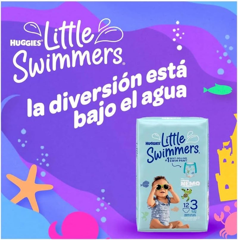 Huggies Little Swimmers Swim Pants Diaper, Size Small - Image 2
