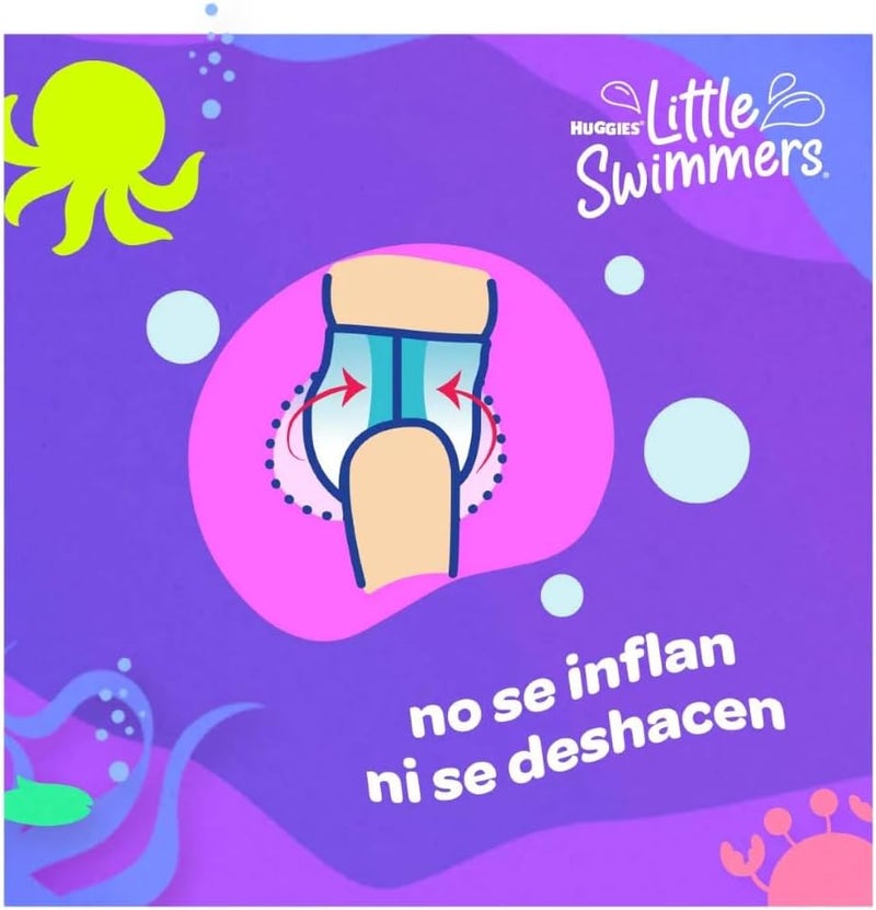 Huggies Little Swimmers Swim Pants Diaper, Size Small - Image 5