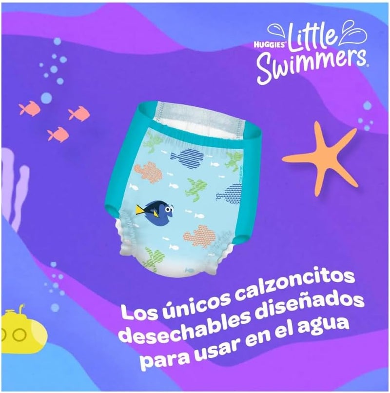 Huggies Little Swimmers Swim Pants Diaper, Size Small - Image 3