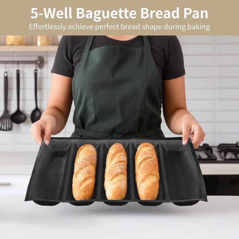 Baking Set: Dual Pans, Brush, Clip, & Spatula - Image 4