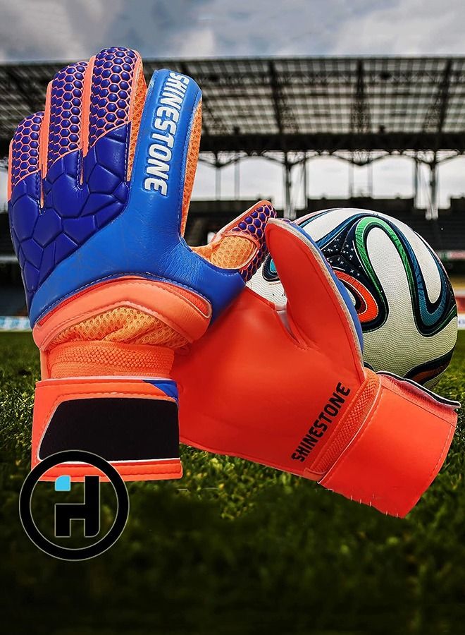 Taiahiro Football Goalkeeper Gloves Kids Men, Boys Youth Adult Soccer Goalie Gloves with Fingersave Super Grip Latex for Football Training Match Summer - Image 4