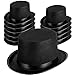 Loopeer 12 Pcs Black Felt Magician Hats  Unisex Formal Costume Novelty Hat for Men Women Dress Up Fancy Circus Birthday Party Supplies Favors - Image 4