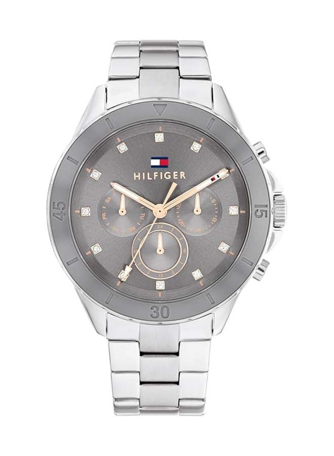 TOMMY HILFIGER ساعة تومى هيلفيجر кругية أنالوج نسائية بإطار رمادي - 1782742 - Image 2