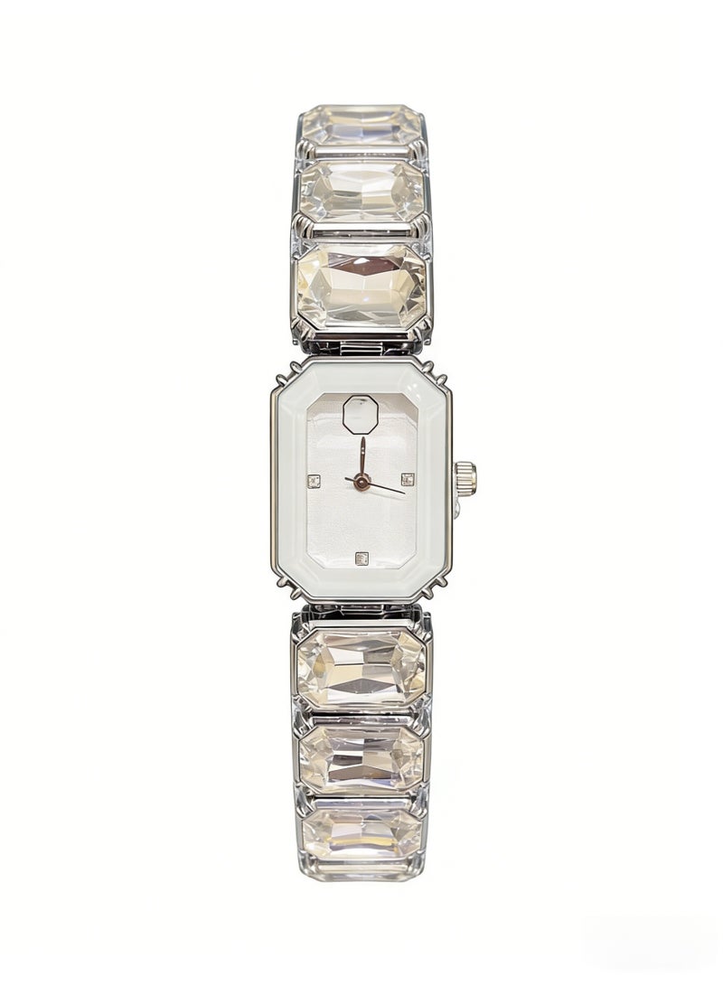 سواروفسكي Swarovski Millenia Octagon Cut Clear Crystal Bracelet Watch - Model 5652702 / 5630839 - Image 1