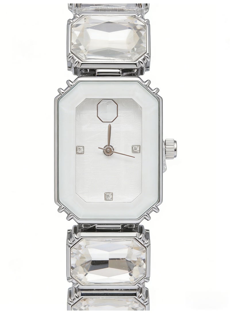 سواروفسكي Swarovski Millenia Octagon Cut Clear Crystal Bracelet Watch - Model 5652702 / 5630839 - Image 2
