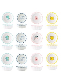PLENARO PLENARO Ceramic Dip Bowl for Serving ChutneyPickleSmall Sauce Bowl for Kitchen Dining Table Restaurant Hotel Pack of 12  - Image 1