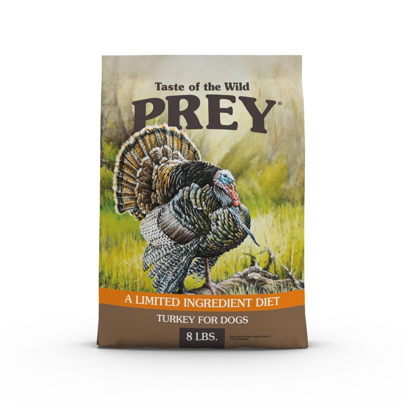 Taste of The Wild Prey Turkey Limited Ingredient Recipe Dry Dog Food 8 lb - Image 1
