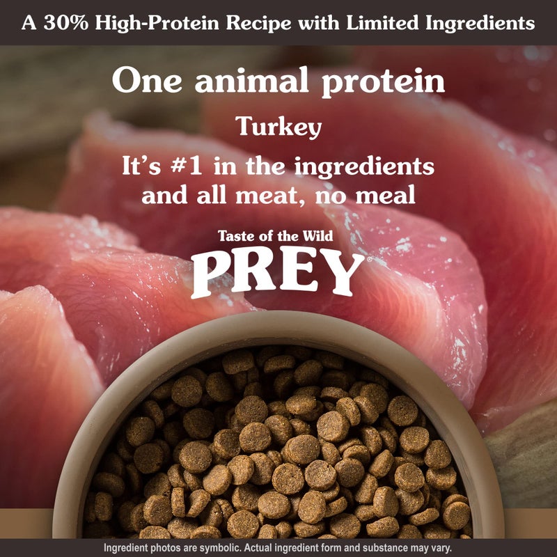 Taste of The Wild Prey Turkey Limited Ingredient Recipe Dry Dog Food 8 lb - Image 3