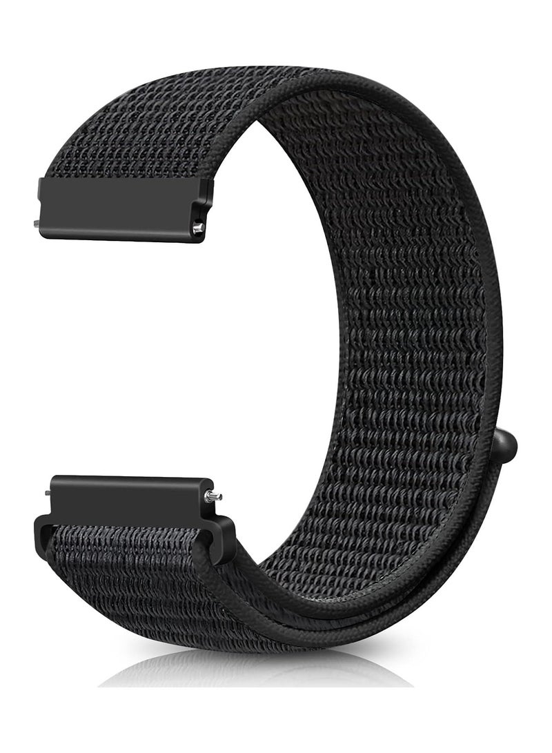 HablTech Nylon Strap For Redmi Watch 5 Active/Redmi Watch 5 Lite 22mm Watch band(Black) - Image 1