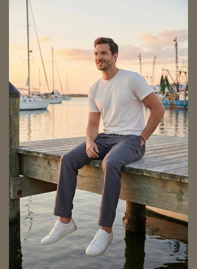 بوراتي Buratti Regular Fit Normal Waist Straight Leg Trousers Men's PANTS 6689255