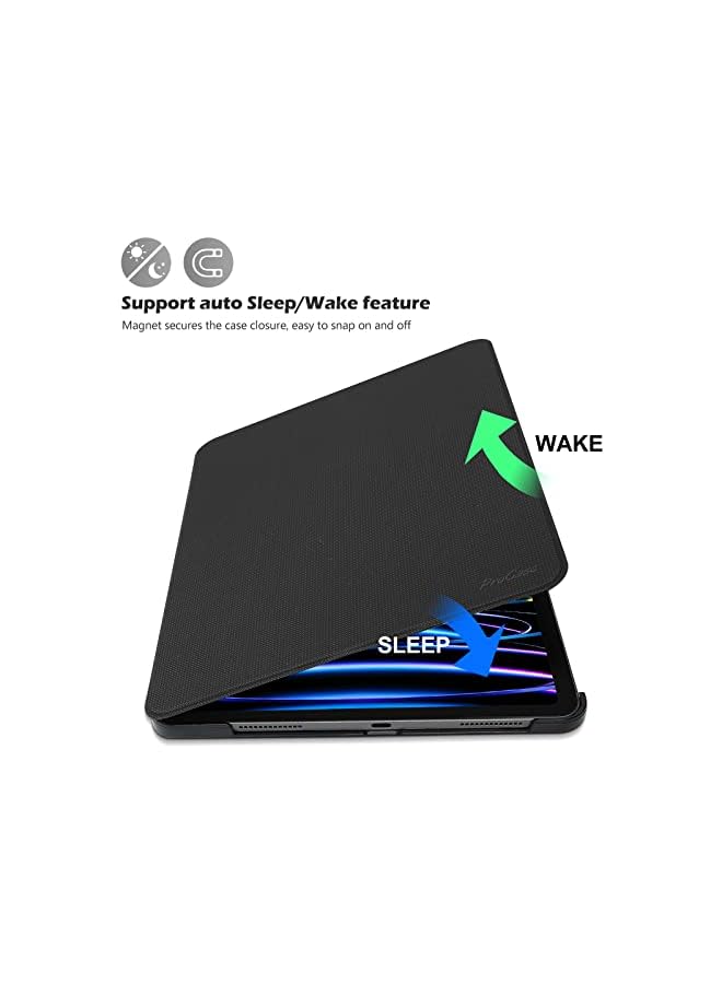 Procases Ipad Pro 11 Inch Case 2022 2020 2018, Slim Stand Protective Folio Case Smart Cover For Ipad Pro 11" 4Th 2Nd 1St Generation -Black - Image 4