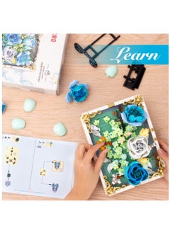 Excefore Flowers Toys Building Sets for Adults, Home Office Décor Flower Frame Art Wall Building Toys, Mother's Day, or Valentines Day Gifts Idea for Adults and Kids  - Image 4