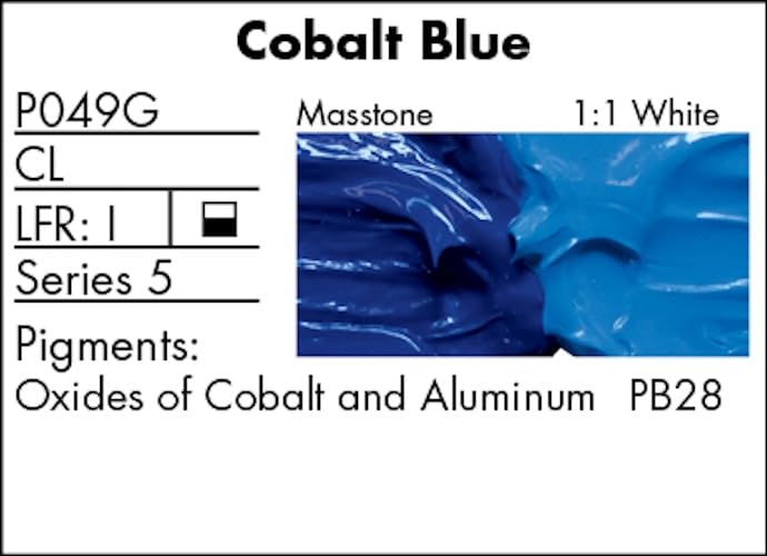 Grumbacher Pre-Tested Oil Paint, 37ml/1.25 Ounce, Cobalt Blue (P049G) - Image 3