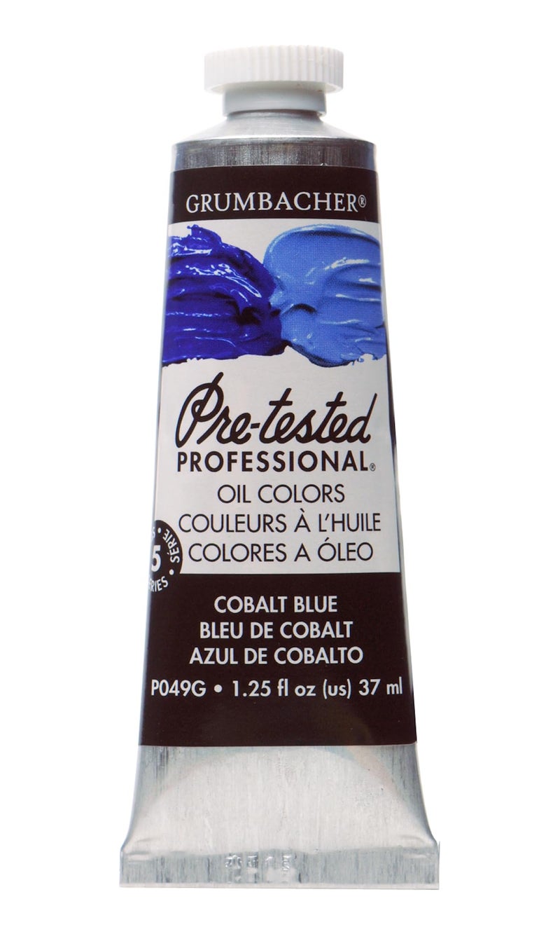 Grumbacher Pre-Tested Oil Paint, 37ml/1.25 Ounce, Cobalt Blue (P049G) - Image 1