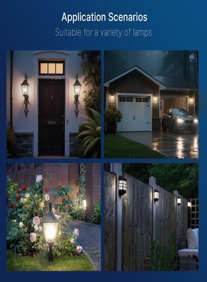 FLSNT Dusk to Dawn Outdoor Sensor ST19 LED Edison Bulb, 5000K Daylight, 7W (60W Eqv.), 800LM,Vintage Filament E26 Base, Auto On/Off Photocell Automatic for Energy-Efficient Outdoor Lighting, 4 Pack - Image 5