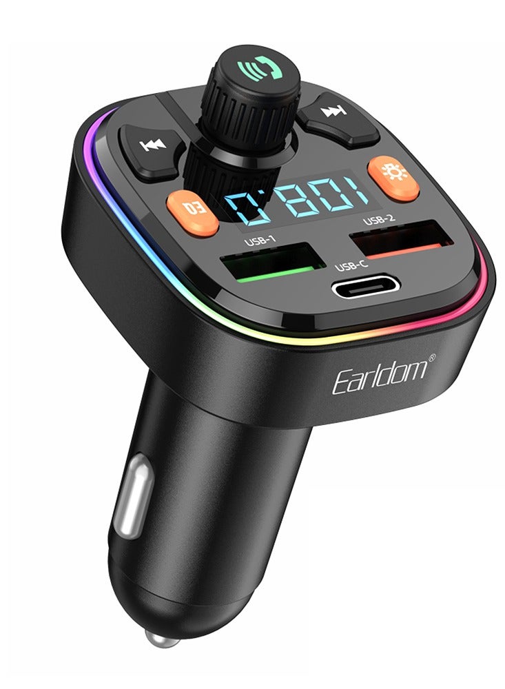 EARLDOM M70 Auto Radio Mp3 Player Music Adapter Dual USB Car Charger - Image 1