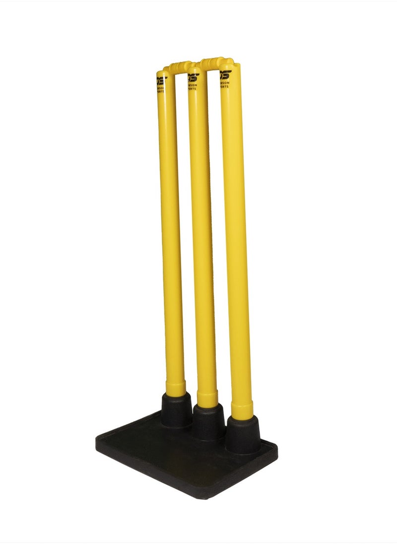 DAWSON SPORTS Cricket PVC Stump with Rubber Mould Base Set  - Image 1