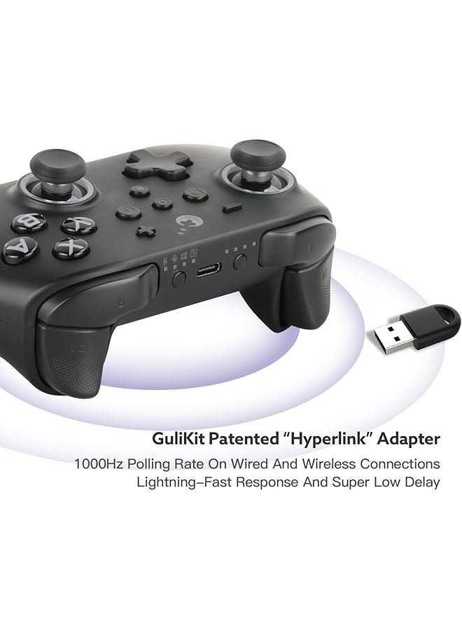 Gulikit Kk3 Max Controller (No Drift) For Switch/Pc/Android/Macos/Ios With 4 Back Buttons Hall Joysticks And Triggers Maglev/Rotor/Hd Vibration 1000Hz Polling Rate Rgb Lights - Image 4