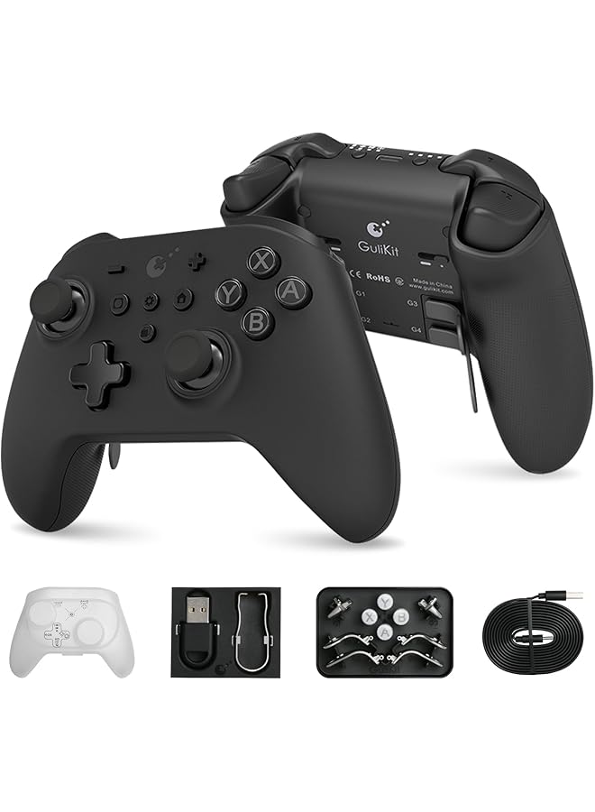 Gulikit Kk3 Max Controller (No Drift) For Switch/Pc/Android/Macos/Ios With 4 Back Buttons Hall Joysticks And Triggers Maglev/Rotor/Hd Vibration 1000Hz Polling Rate Rgb Lights - Image 1