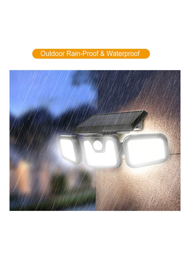 Loquat Outdoor Solar Light Sun-Powered  Three-Head Wall Light Garden Courtyard white 19.5*12.5*13cm - Image 5