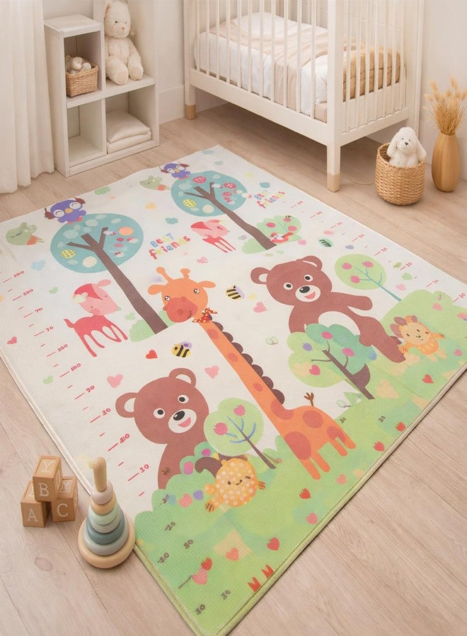 Liltoes Reversible Baby PlayMat, Extra Large babies Folding Mat, Waterproof and Portable Kids Floor Mat for Learning & Crawling, Foldable Soft Foam Mat for Kids Girafe Printed - Image 1