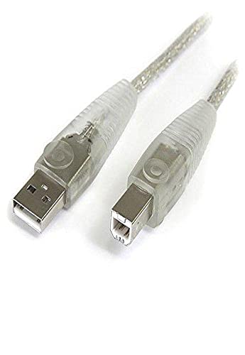 StarTech.com 10 ft Transparent USB 2.0 Cable - A to B - USB cable - USB (M) to USB Type B (M) - USB 2.0 - 10 ft - molded - transparent - USB2HAB10T - Image 5