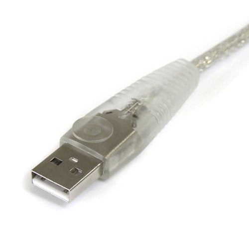 StarTech.com 10 ft Transparent USB 2.0 Cable - A to B - USB cable - USB (M) to USB Type B (M) - USB 2.0 - 10 ft - molded - transparent - USB2HAB10T - Image 2