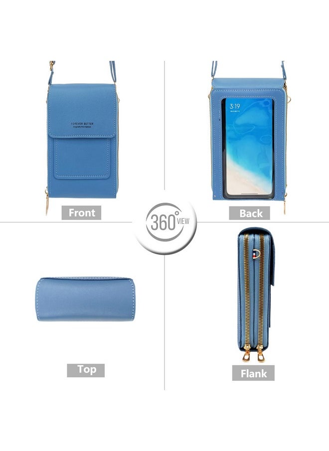 Crossbody Bags For Women Cell Phone Purse Wallet Ladies Small Women'S Handbags Pu Leather Shoulder Bags Card Holder Blue 2 - pzsku/ZDEF5D7B5BB6CEE1E66FAZ/45/_/1714990912/4cd40142-87bf-4959-a703-8552de7dd036