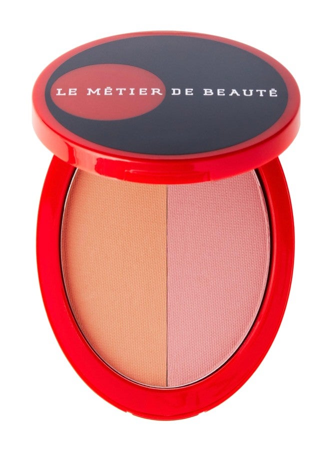 Le Metier De Beaute MĒTIER Blush Bronzer Duo for a Radiant, Sun-Kissed Glow, Magnetic Compact (Bisou Bisou) - Image 1