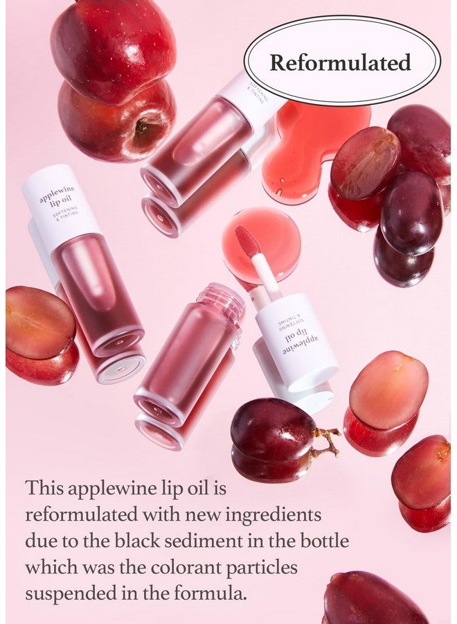NOONI Korean Lip Oil Applewine Lip Stain Gift Longlasting Moisturizing Plumping Revitalizing For Dry Lips Waterproof No Peel Off Korean Lip Tint Deep Red Lips 0.12 Fl Oz - Image 5