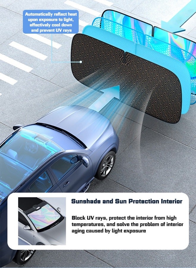 Generic Car laser sunshade car sunshade, full shading, true sun protection, all-round coverage, 100% recovery, simple installation, goodcar.  - Image 4
